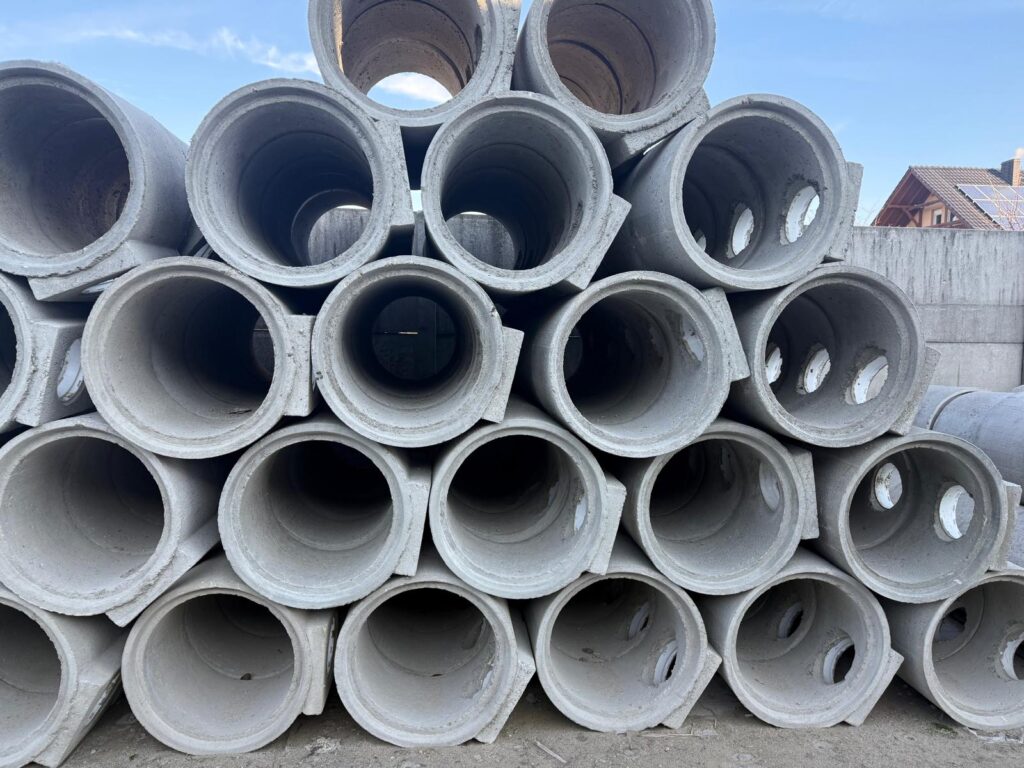 Wpusty uliczne betonowe Szendzielarz 5 Kręgi wpustów ulicznych Ø 500 z jednym i dwoma otworami